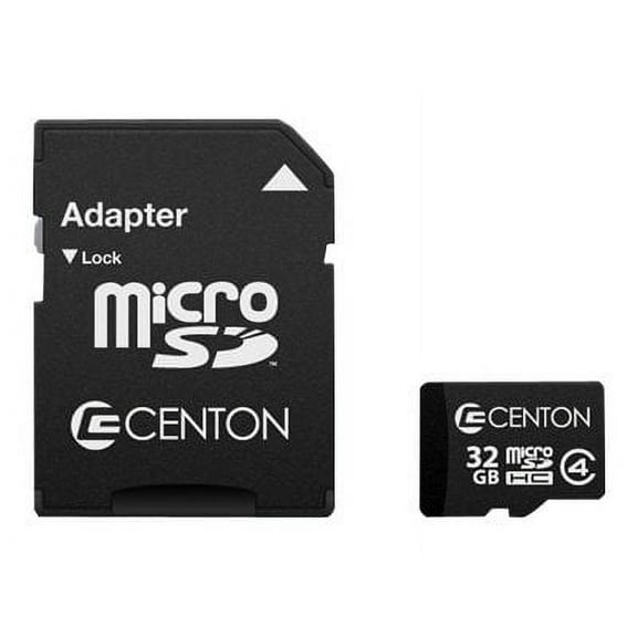 Centon MP Essential - Flash memory card (microSDHC to SD adapter included) - 32 GB - Class 4 - microSDHC