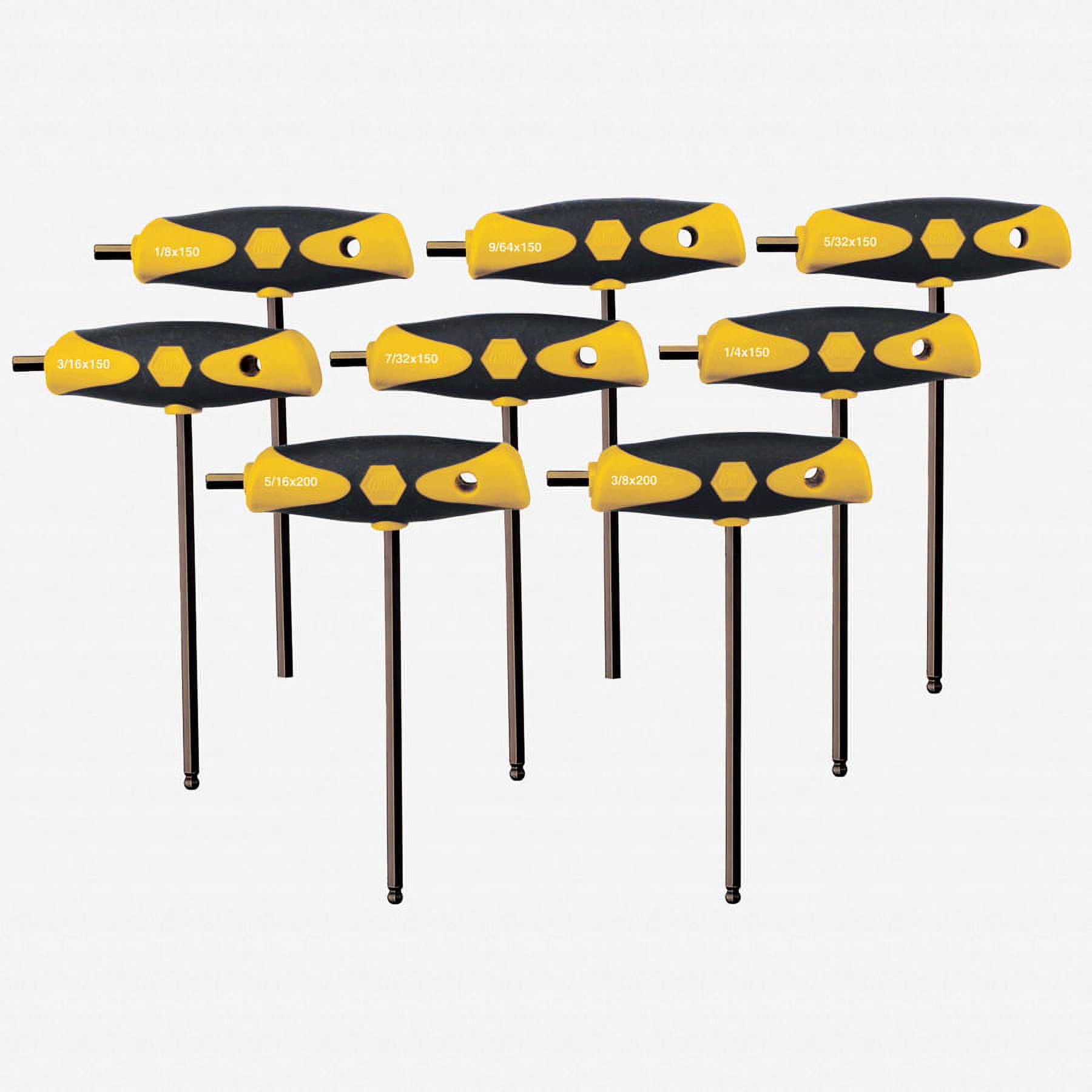Powerbuilt T-Griff Inbusschlüssel Set, 8-teilig Metrisch Mit Praktischem Aufbewahrungsregal