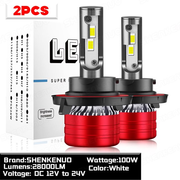 For 2013 14-2020 Chevy Spark LED Headlight Bulbs 9008/H13  High and Low Beam 2pc