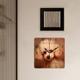 thumbnail image 3 of 14 Inch Wall Clock Battery Operated Square Clock Decorative for Office, Kitchen, Outdoor, Living Room，Toy Puppy Dog Multicolor, 3 of 4