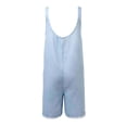 thumbnail image 4 of Tfken Girls Overalls Summer Sleeveless Comfy Casual Romper With Pockets Soft Daily Wear Child Fashion Clothes Size 4-5 Years Blue, 4 of 9