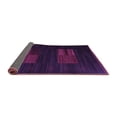 thumbnail image 2 of Ahgly Company Indoor Round Abstract Purple Contemporary Area Rugs, 3' Round, 2 of 4