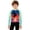 Multicolour2, variant on Big Girls Summer Cute Tops Bright and Gradient Long Sleeve Swim Rash Guard Sun Print Top Size 11-12T , Clear