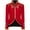 Red, variant on AOOCHASLIY Fall Clothes Men's Fashion Retro Style Stitching Suit Gold Embroidered Jacket