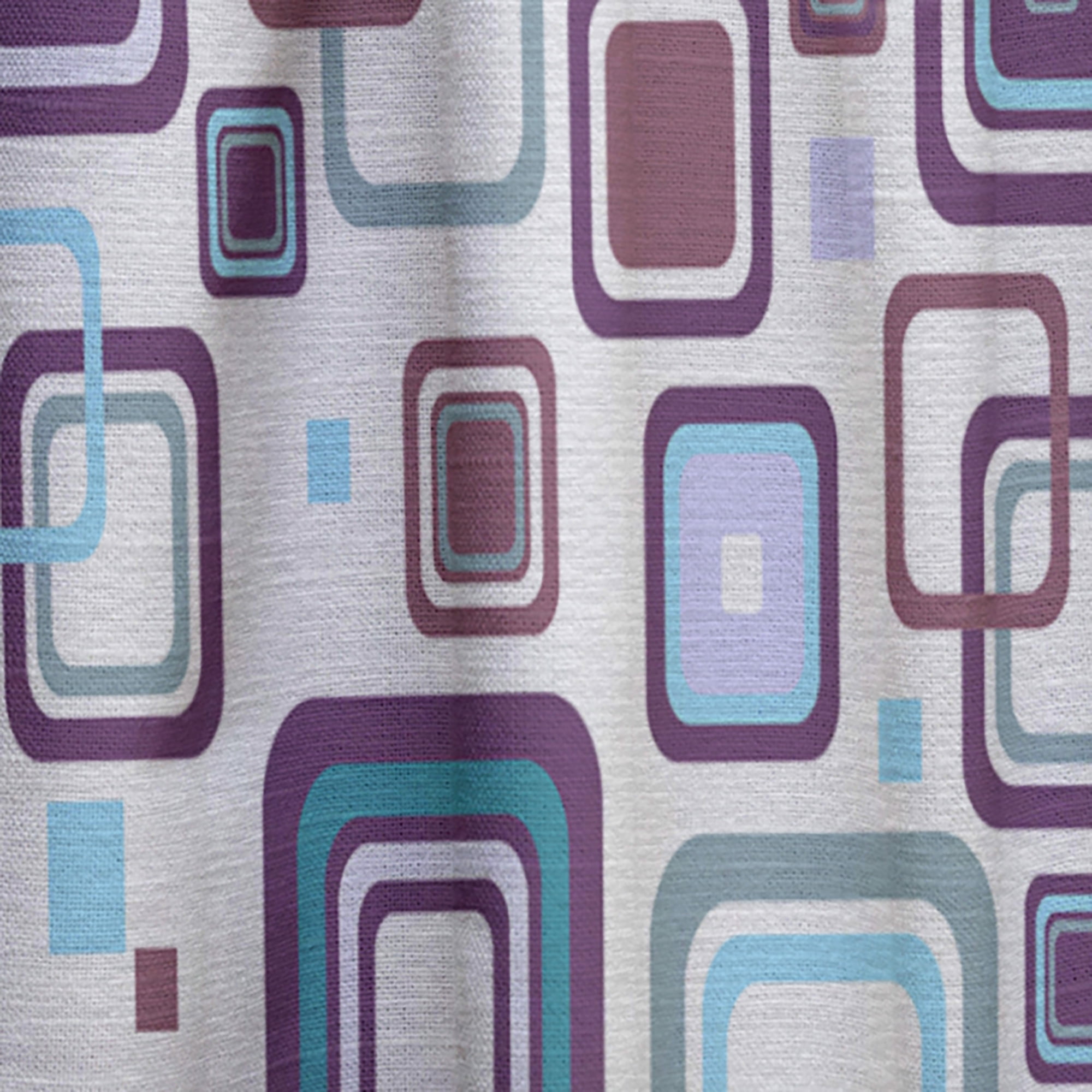 Designart 'Square Retro Design I' Mid-Century Modern Curtain Panel