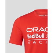 Red Bull Racing F1 Large Front Logo T-Shirt - Flame Scarlet/Grey/Night Sky/White