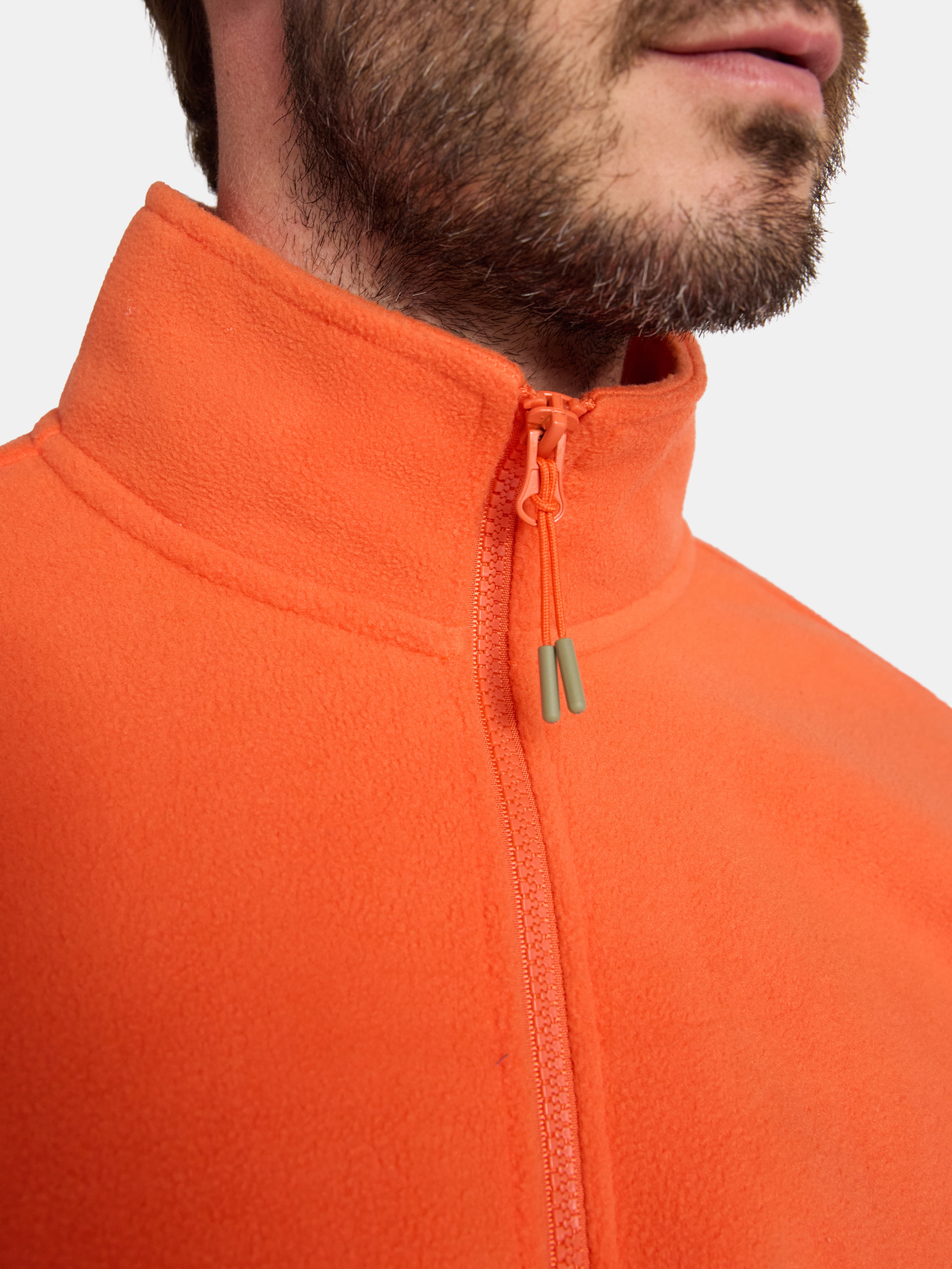 Ozark Trail Men's and Big Men's Fleece Zip-Front Jacket, Sizes S-3XL