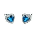 thumbnail image 2 of CILENON Earrings Light Jewelry Love Diamond Earrings Female Niches Design Crystal Earrings Jewelry (E,One Size), 2 of 6