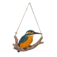 thumbnail image 4 of Hi-Line Gifts 5.75" Hanging Kingfisher on a Branch Outdoor Garden Statue, 4 of 7