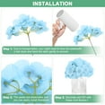 thumbnail image 4 of Uxcell 40-Pack Silk Hydrangea Flowers, Artificial Flowers Heads with 40pcs Stems for Home Decor/Wedding/DIY[Beige], 4 of 7