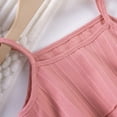 thumbnail image 4 of Juslio Girls Pants Solid Casual Boy Short Sleeveless Round Neck Collar Botton Sets Pink, 4 of 9