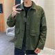 thumbnail image 5 of Abrigos de mezclilla para hombre, chaqueta vaquera negra tipo cargo para hombre, otoño, estilo coreano, novedad, precio más bajo, ropa de diseñador, ropa vaquera elástica, 5 of 5