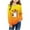 Yellow, variant on Halloween Girls Sweatshirt Crew Neck Long Sleeve Casual Gradient Ghost Print Orange Size 11 Years