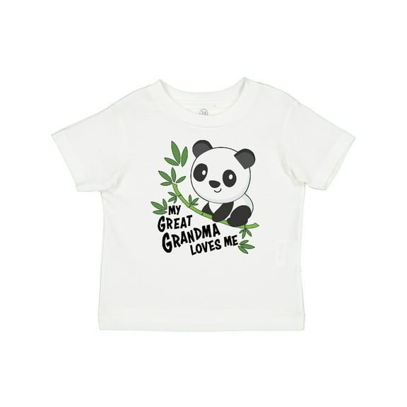 Inktastic My Great Grandma Loves Me- Cute Panda Boys or Girls Baby T-Shirt