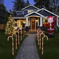 thumbnail image 3 of Paquete de 12 marcadores de camino de bastón de caramelo de Navidad para decoración festiva de césped de jardín de pasarela MFZFUKR CPB-US-DYP965, 3 of 5