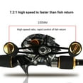 thumbnail image 4 of NIBOLOG Fishing Reel High Hardness Adjustable Metal Spinning Reel High Speed Baitcaster with 13+1 Ball Bearings for Outdoor, 4 of 8