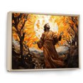 thumbnail image 2 of Designart "Morning Christs Christianity Resurrection art painting" Spiritual Floater Framed Canvas Wall Art, 2 of 7