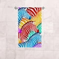 thumbnail image 6 of SKYSONIC Fingertip Hand Towels Set of 2 Pcs Colorful Zebras Absorbent Face Bath Towels for Bathroom Kitchen 30"x15", 6 of 6