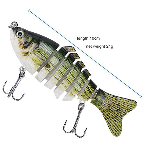 A AKRAF Lifelike Fishing Lures for Freshwater and Saltwater Angling Realistic 