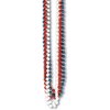 Beistle Patriotic American Small Round Bead Beaded Party Necklaces Costume Accessory