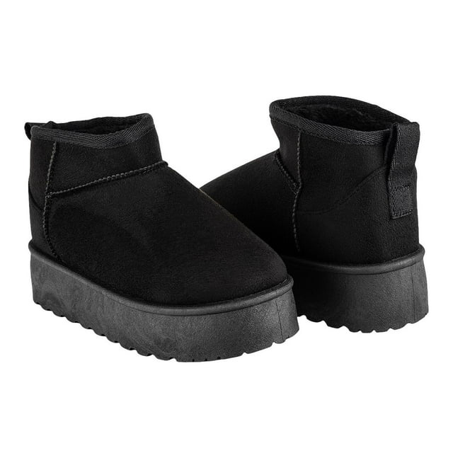 Botín Australiana Plataforma Dama Furor 06176 negro 24.0