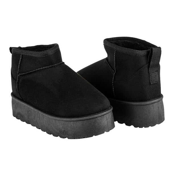 Botín Australiana Plataforma Dama Furor 06176 negro 24.0