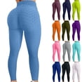 thumbnail image 2 of Mallas deportivas para mujer mallas sexis para mujer mallas de cintura alta para fitness mallas de burbuja a la cadera pantalones ajustados de yogapangjing, 2 of 4