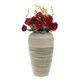 thumbnail image 4 of Ramo de flores artificiales de rosas de seda de 21 cabezas, flores secas falsas (rojo oscuro), 4 of 7