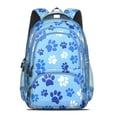 thumbnail image 2 of Blue Dog Paw Footprint Backpack for School,Cute School Bag,Schoolbag with Adjustable Shoulder Straps & Padded Back,16.9 Inch, 2 of 5