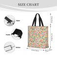 thumbnail image 3 of Fuzoiu Travel Print Durable Tote Bag,Shoulder Bag with Zipper Closure,Casual Tote's Handbag,for Daily Use, Shopping, School, Work, 3 of 7