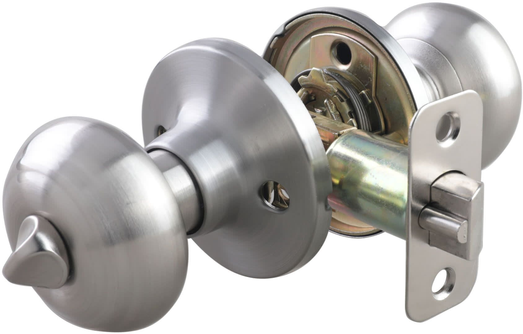 Miseno Mlk1050 Druid Single Cylinder Keyed Entry Door Flat Ridged Knob Set - Nickel