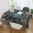 thumbnail image 2 of Yayeee Tablecloths 54" x 54" Rectangle Wrinkle Resistant Party Table Cover, Navy Blue Peacock Pattern, 2 of 8