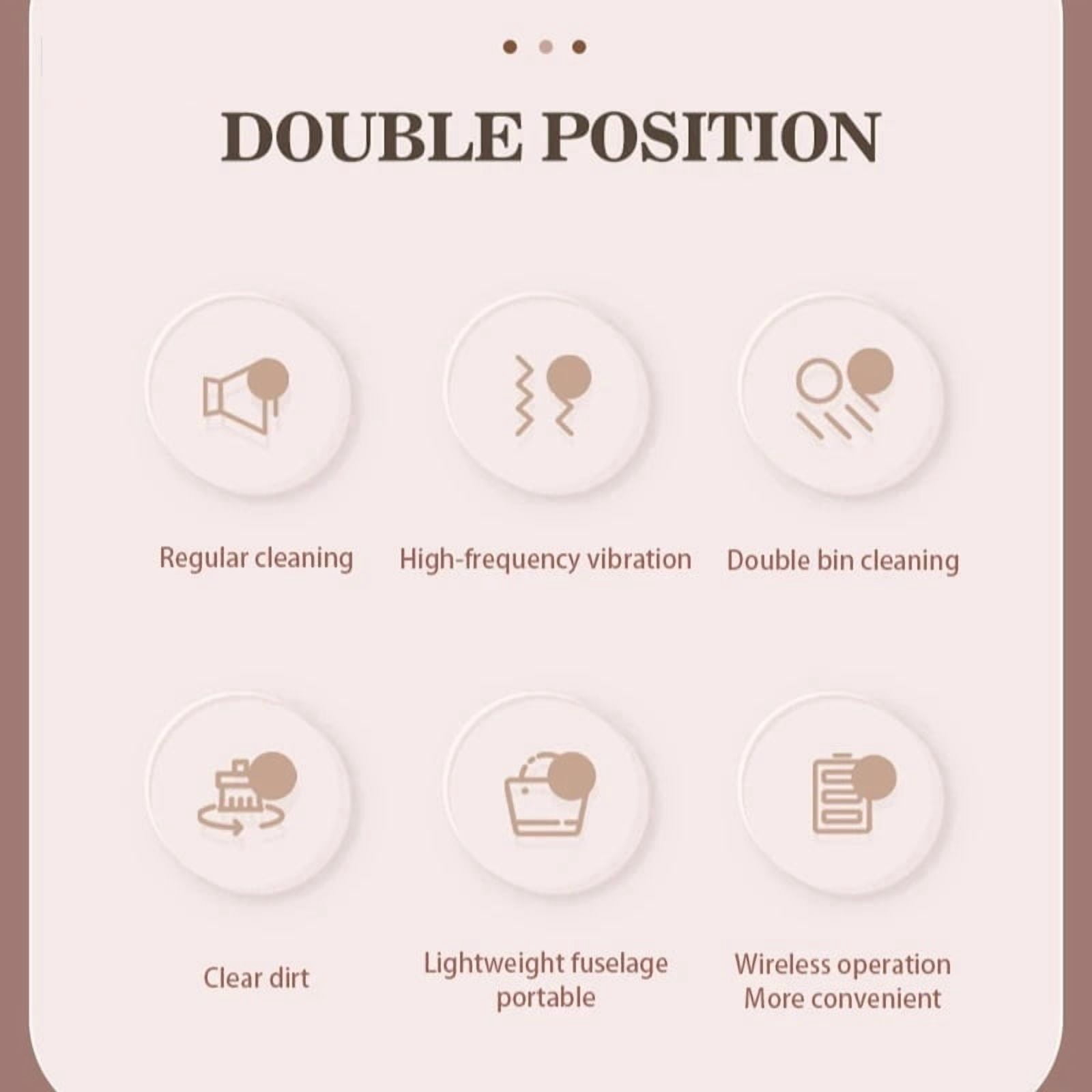 Ultrasonic Cleaner Upgrated Contact Lens Cleaning Machine Jewelry Cosmetic Contact Lenses Makeup Brush High Ultrasonic