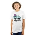 thumbnail image 3 of Happy Easter Plaid Egg Hunt Truck Women's Graphic T Shirt Tees Brisco Brands S, 3 of 6