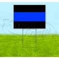 thumbnail image 1 of Thin Blue Line (18" x 24") Yard Sign, Includes Metal Step Stake, 1 of 6