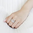 thumbnail image 5 of High polished (no plating) Stainless Steel Ring with AAA Grade CZ in Clear for Women Style DA361, 5 of 5