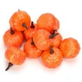 thumbnail image 5 of 12 Pcs Fall Harvest Orange / White Foam Pumpkin Artificial Pumpkins Mini Pumpkins Fall Decor Thanksgiving Table Centerpiece Halloween Decorations, 5 of 5