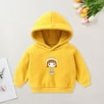 thumbnail image 2 of KPOPLK Baby Hoodie for Boy Girl, Full Zip-up Lightweight Thin Jackets Coat Sweatshirts 0-67 Months(7-8 Years,Yellow), 2 of 7