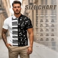 thumbnail image 6 of HUIACONG Couples Matching Golf Shirts His and Hers Clothing Sleeveless Athletic Tops for Women Quick Dry Mens Short Sleeve Collared Golf Shirt Lightweight Casual Sports Wear Music Notes Man XL, 6 of 6