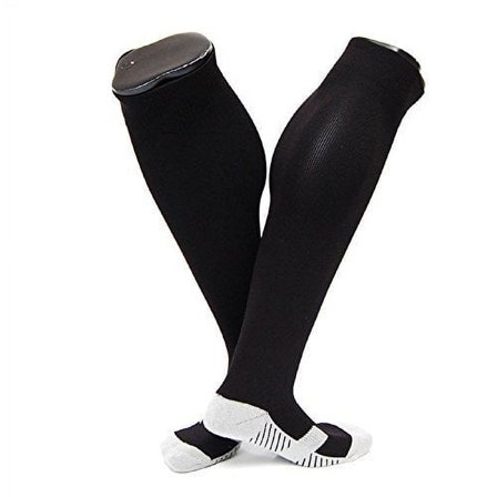 Lovely Annie Women's 1 Pair Knee High Sports Socks Size M XL0021-03Black