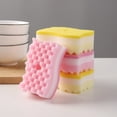 thumbnail image 4 of Kitchen Dish Sponge - 4 Pack S-Shape Scrub Sponge - Non Scratch Reusable Absorbent Sponges - for Pots Pans Dishes - Cleaning Supplies, 4 of 5