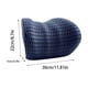 thumbnail image 3 of Almohada cervical de espuma viscoelástica para coche | Almohada de viaje para coche, avión y hogar | Cojín de apoyo lumbar y para la espalda | Tejido de terciopelo transpirable | Azul, naranja, azul, 3 of 6