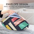 thumbnail image 4 of Yayeee Pillowcase Standard Size Set of 2 Satin Wrinkle Resistant Pillow Case, Red Geometric, 4 of 7