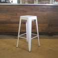 thumbnail image 3 of AmeriHome Loft 30" Metal Bar Stool, White, 3 of 3