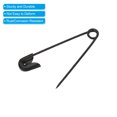 thumbnail image 4 of Uxcell Safety Pins 0.87 Inch Nickle Plated Small Sewing Pins Black 200Pcs, 4 of 5