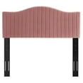 thumbnail image 2 of Brielle Channel Tufted Performance Velvet Full or Queen Headboard Dusty Rose, 2 of 6