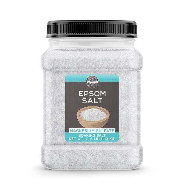 Birch & Meadow Sal de Epsom 2.5 lb Sulfato de magnesio puro Sin perfume Baño y remojo