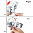 thumbnail image 2 of OUSITAID Uniersal Adjustable Hand Shower Holder Suction Cup Holder Full Plating Shower Rail Head Holder Bathroom Bracket Stable Rotation System, 2 of 11