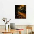 thumbnail image 2 of Nawypu Wall Art Decor Canvas Print Picture Beautiful Autumn scenery, fallen leaves, golden leaves, Painting Artwork for Kitchen Office Home Wall Decor 16x20in, 2 of 4