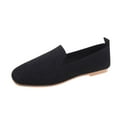 thumbnail image 2 of YYUIJK Women's Flats Shoes Pointed Toe Knit Ballet Comfortable Dressy Slip On Flat Black 5, 2 of 5